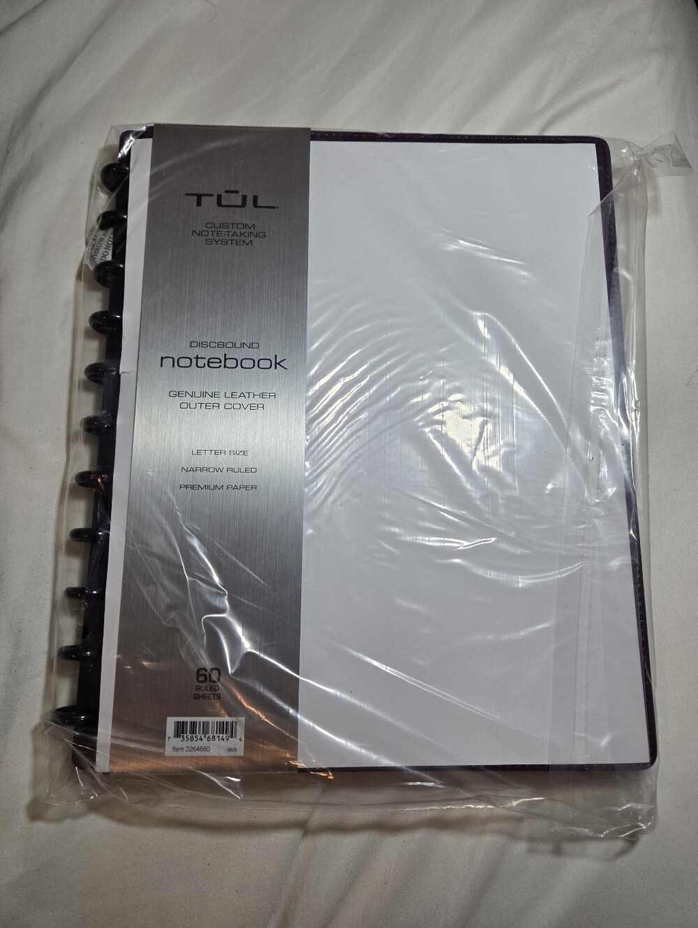 TUL Purple Discbound Notebook – Genuine Leather Cover